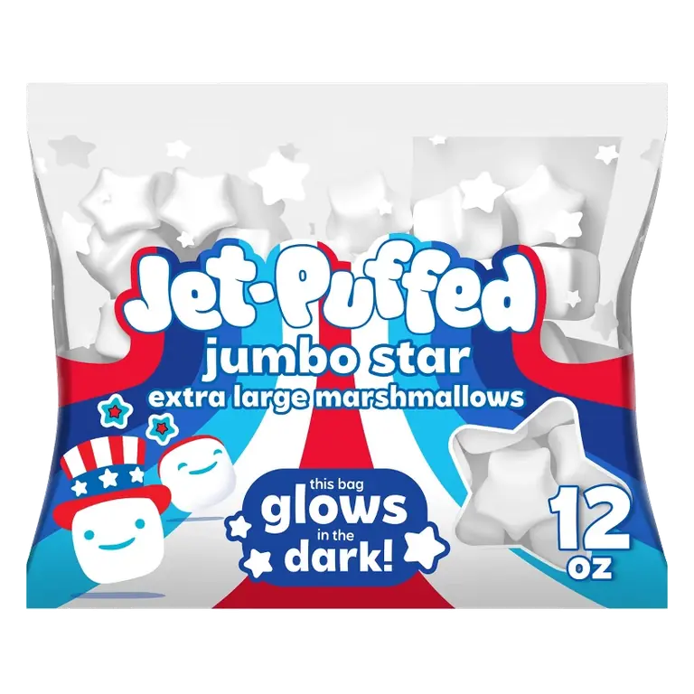 Jet-Puffed Jumbo White Star Marshmallows, 12oz