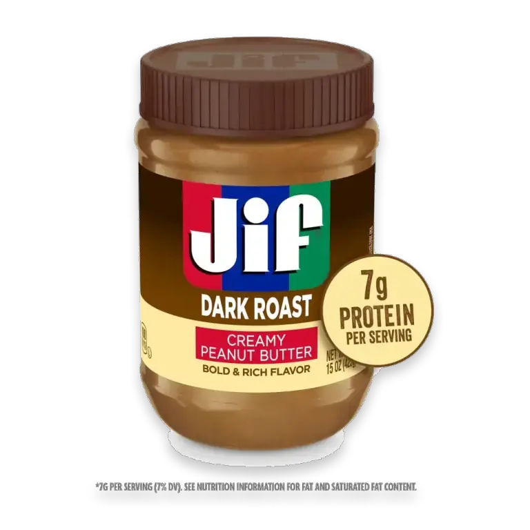 Dark Roast Creamy Peanut Butter, 15 Oz. Jar