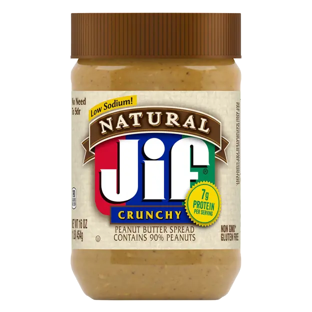 Natural Low Sodium Crunchy Peanut Butter Spread