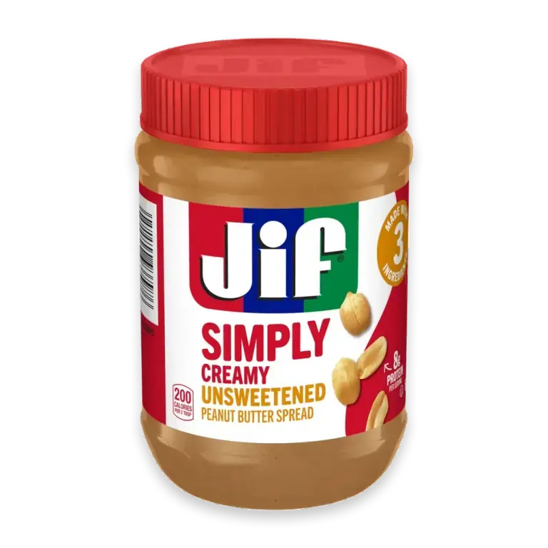 Simply 15 Ounce Unsweetened Creamy Peanut Butter Each