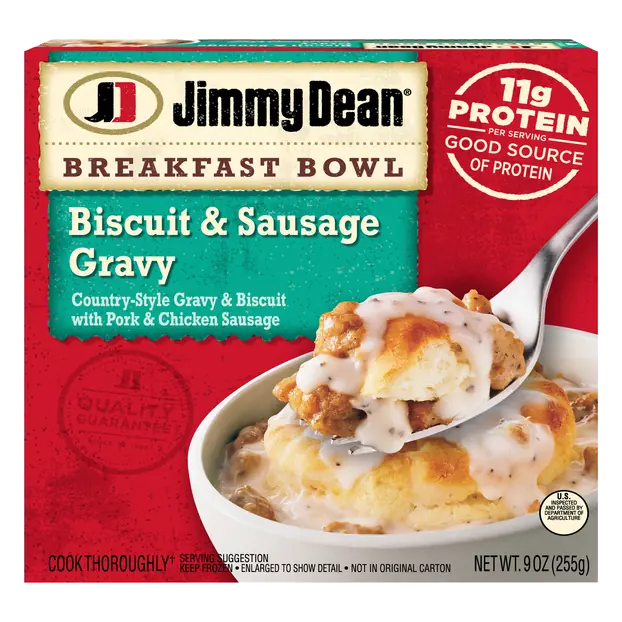 Biscuit & Sausage Gravy Breakfast Bowl Frozen Meal