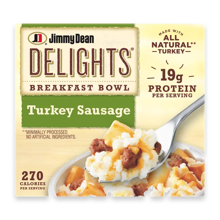 Delights Turkey Sausage Frozen Breakfast Bowl