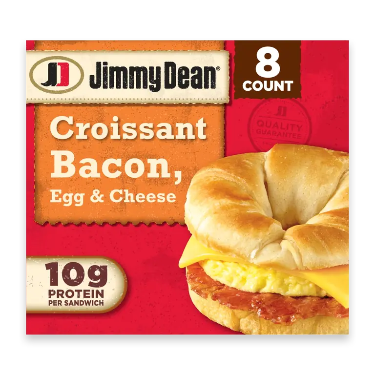 Frozen Bacon Egg and Cheese Croissant Breakfast Sandwiches