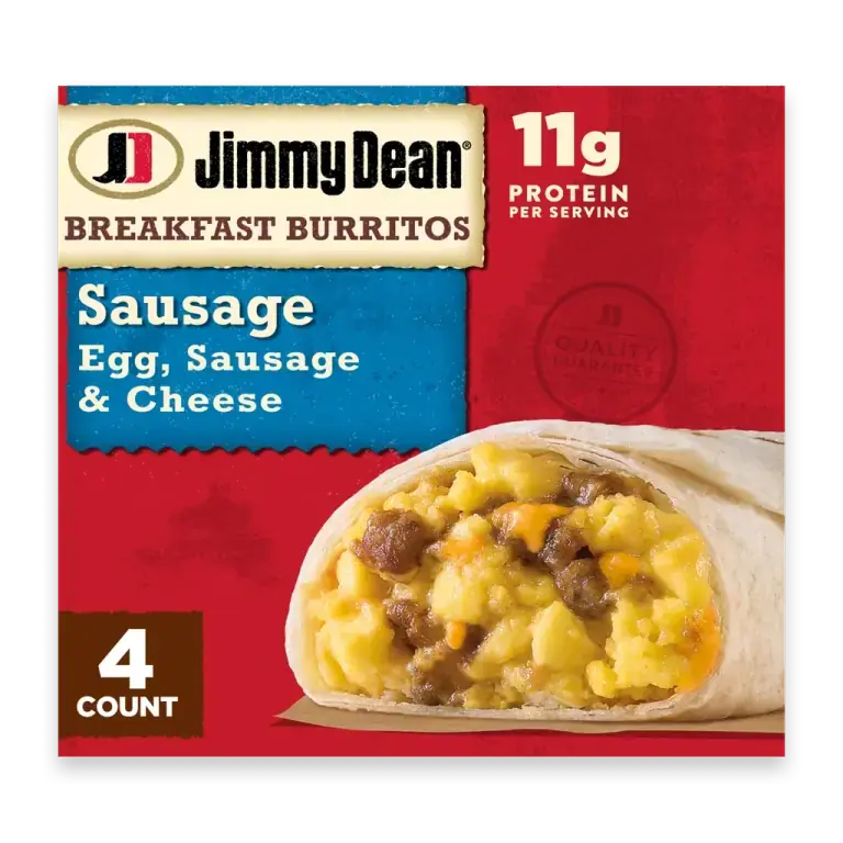 Frozen Egg Sausage and Cheese Breakfast Burritos
