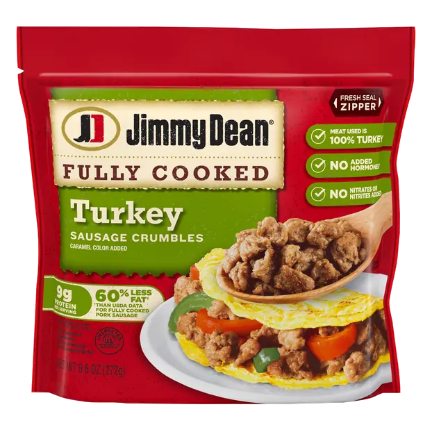 Fully Cooked Turkey Breakfast Sausage Crumbles