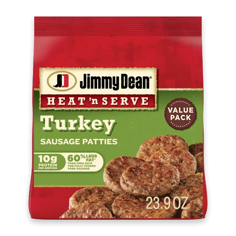 Heat 'N Serve Turkey Sausage Frozen Breakfast Patties