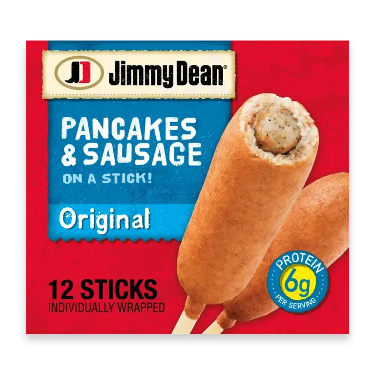 Pancakes and Sausage on a Stick Frozen Breakfast