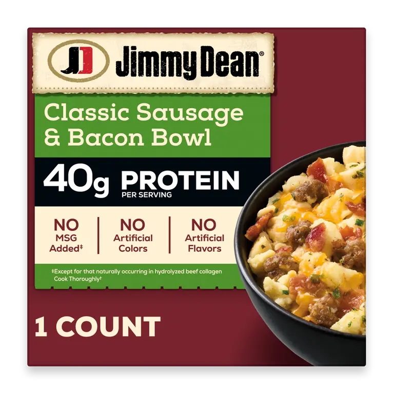 Protein Breakfast Bowl Classic Sausage Bacon Cheese & Scrambled Egg Frozen