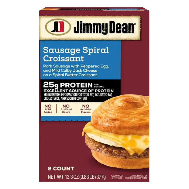 Protein Breakfast Sausage Croissant Sandwiches - 2 ct Frozen
