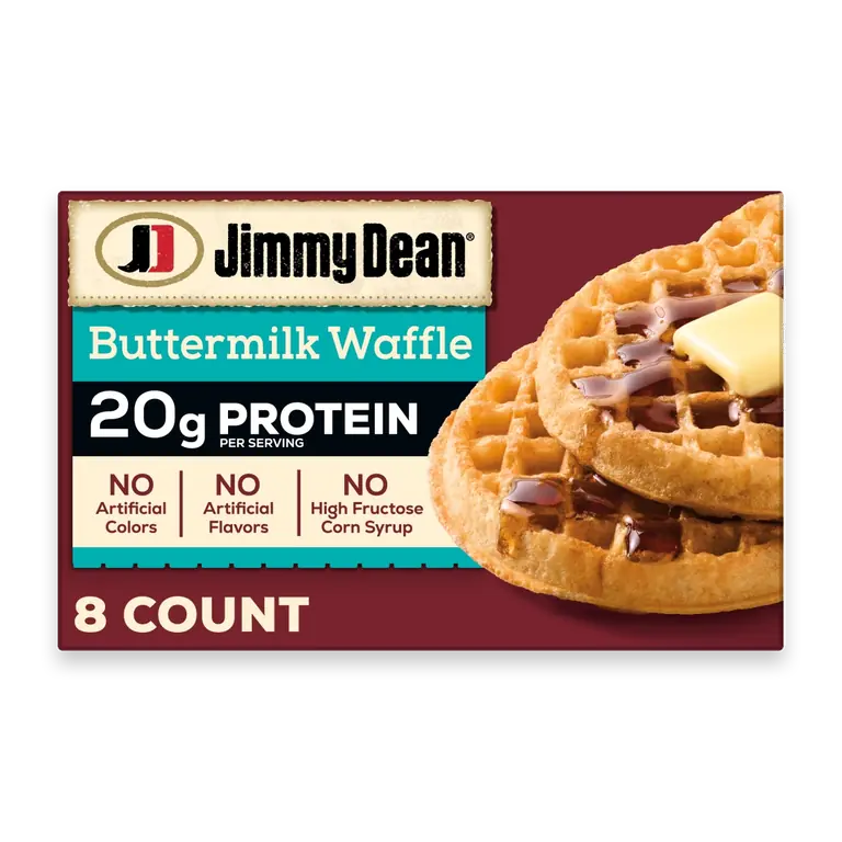 Protein Buttermilk Waffles Fully Cooked Frozen Breakfast