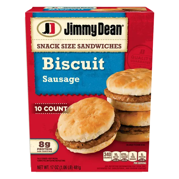 Sausage Biscuit Sandwiches Snack Size - 10 ct