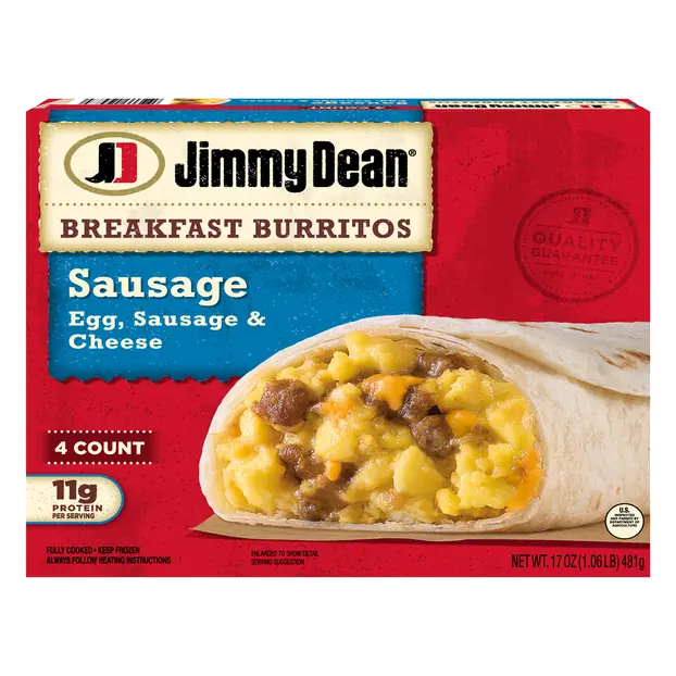 Sausage Breakfast Burritos - 4 ct