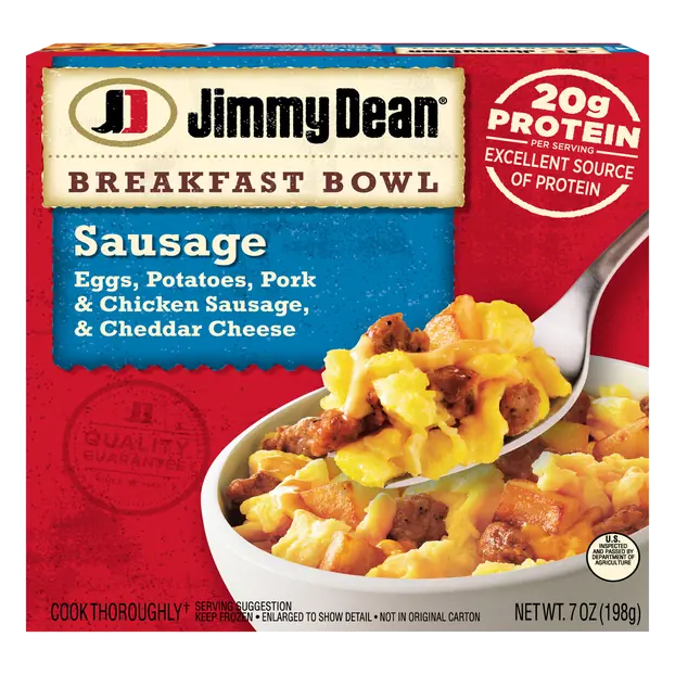Sausage Eggs Potatoes & Cheddar Breakfast Bowl Frozen Meal
