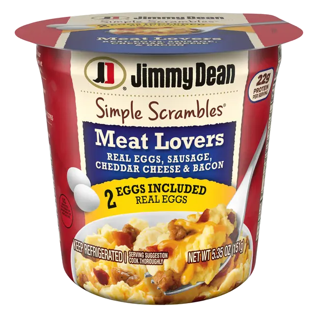 Simple Scrambles Meat Lovers Sausage Eggs Cheese & Bacon