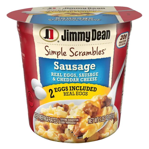Simple Scrambles Sausage Eggs & Cheese