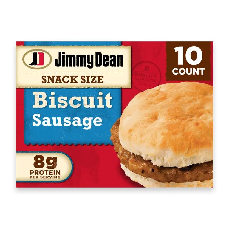Snack Size Sausage Biscuit Frozen Breakfast Sandwiches