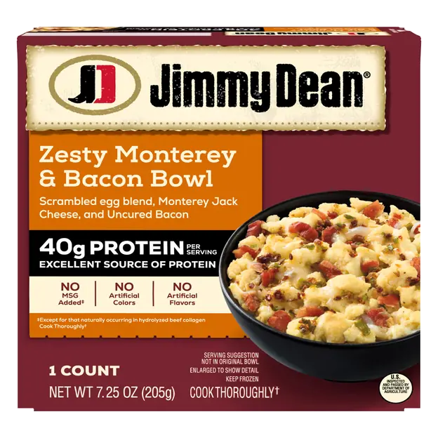 Zesty Monterey Bacon & Egg Protein Breakfast Bowl Frozen