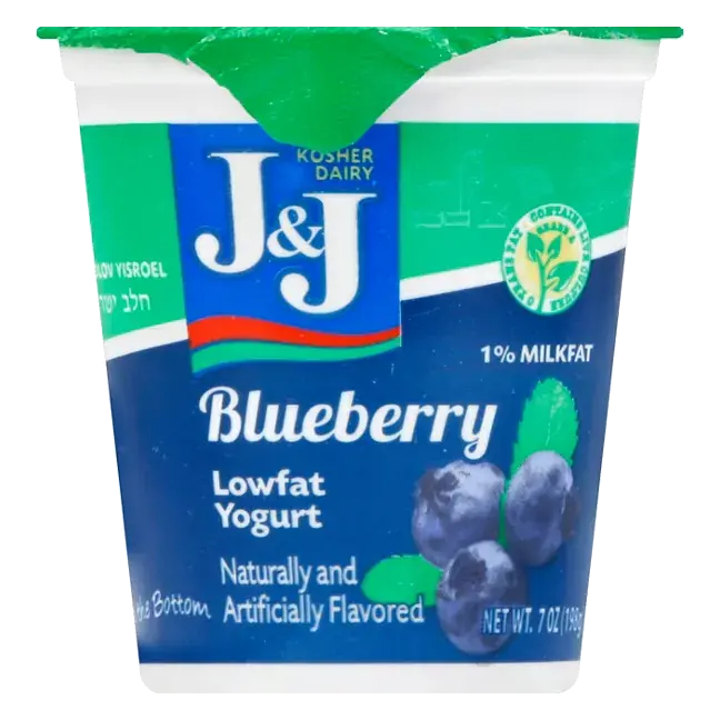 Yogurt, Fruit on the Bottom, Lowfat, Blueberry
