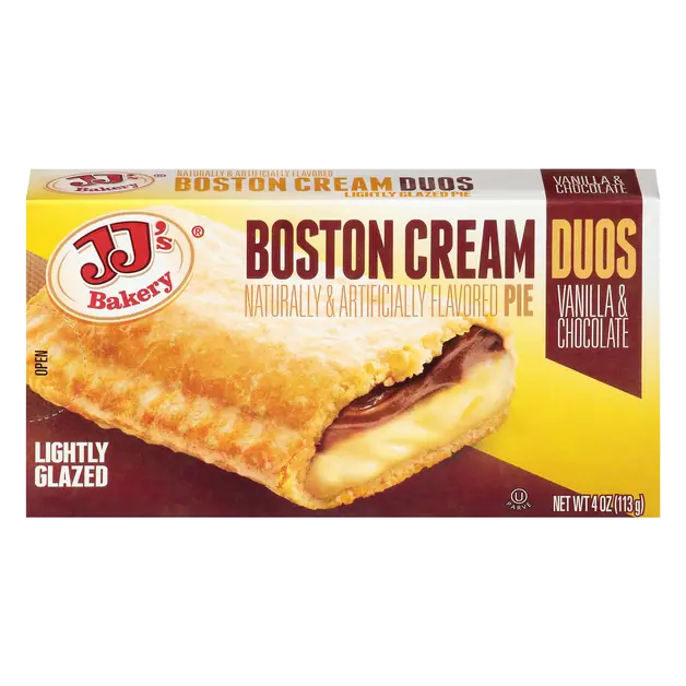 Bakery Duos Boston Cream Pie Lightly Glazed Vanilla & Chocolate