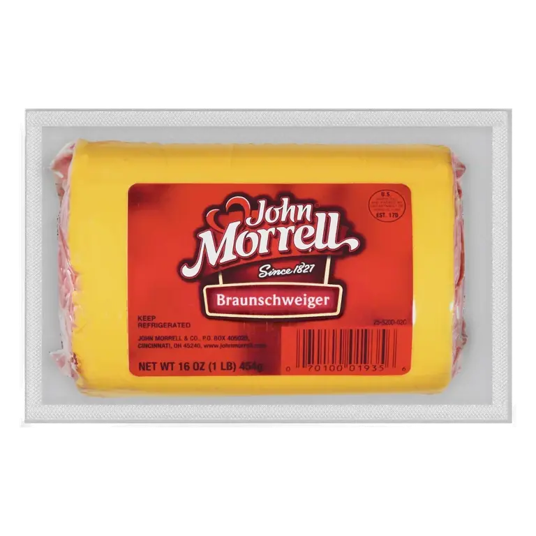 John Morrell Braunschweiger Boneless Chunk, 16oz