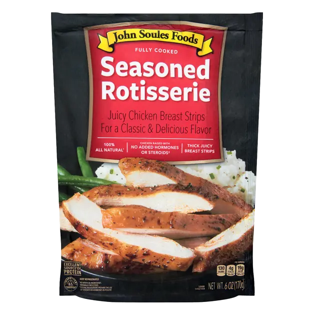 Rotisserie Seasoned Chicken Breast Strips with Rib Meat