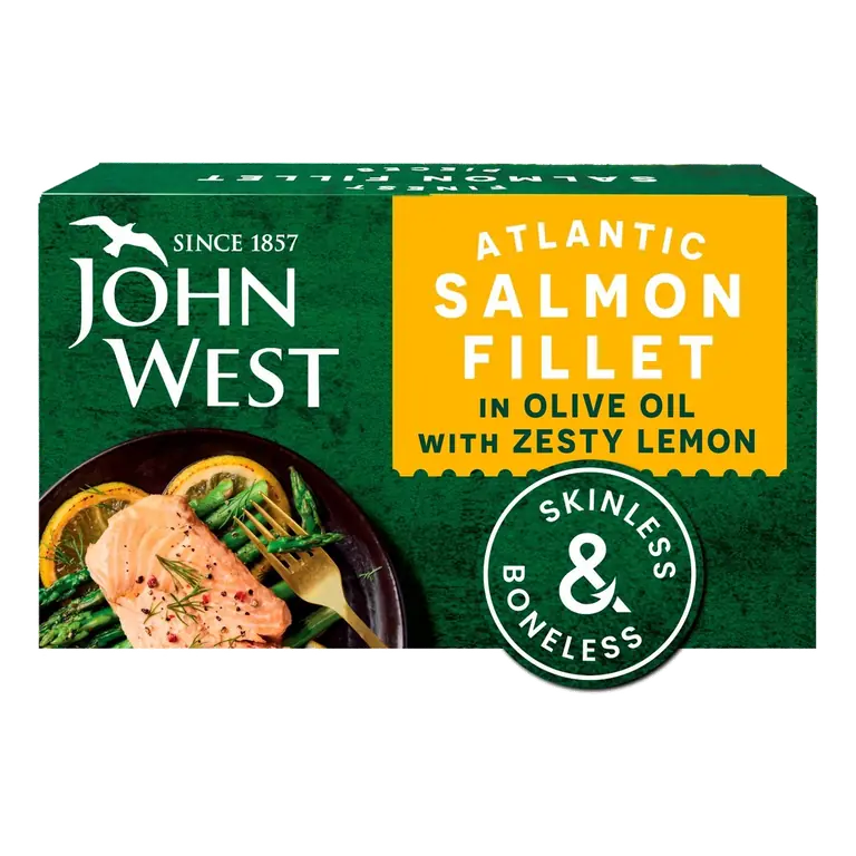 Atlantic Salmon Skinless & Boneless Lemon 115g