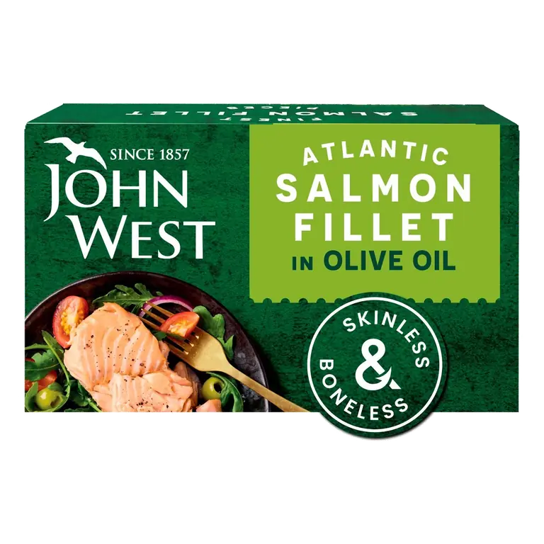 Atlantic Salmon Skinless & Boneless Olive Oil 115g