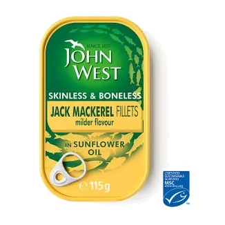 Jack Mackerel Fillets in Sunflower Oil MSC