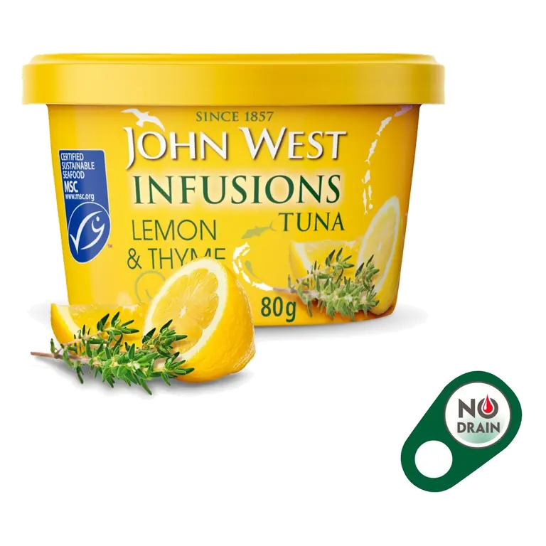 Lemon & Thyme No Drain Tuna Infusions 80g