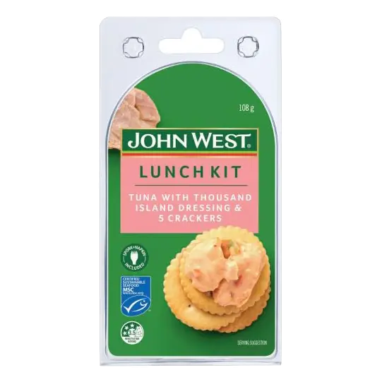 Lunch Kit With Crackers Tuna With Thousand Island Dressing