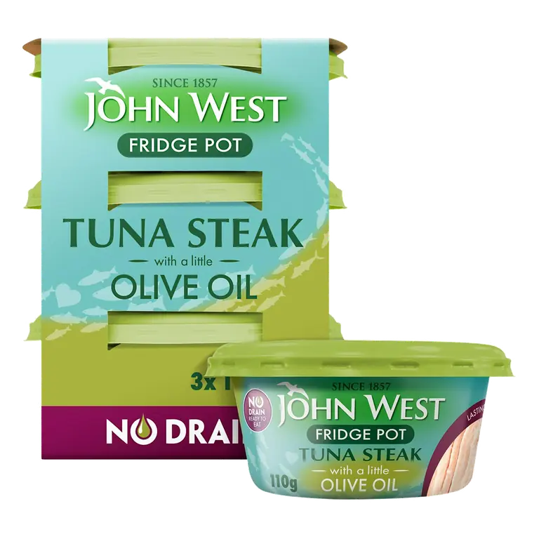 No Drain Fridge Pot Tuna Steak with a Little Olive Oil 3x110g