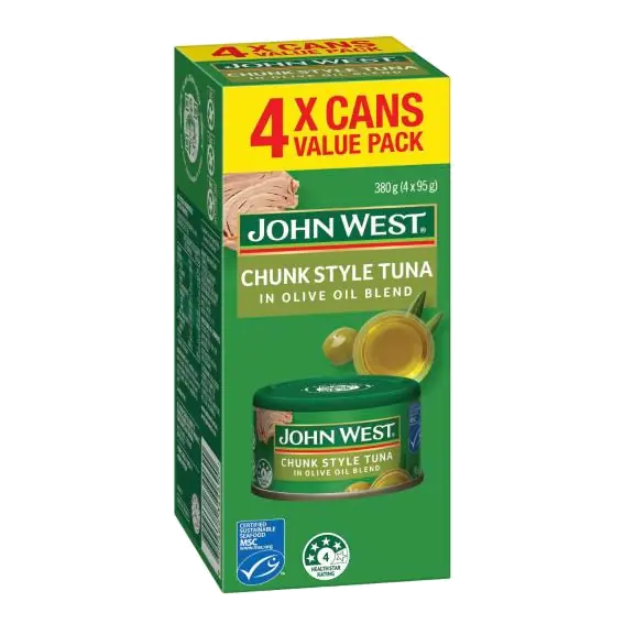 Tempters Tuna Multipack Olive Oil Blend 4x95g
