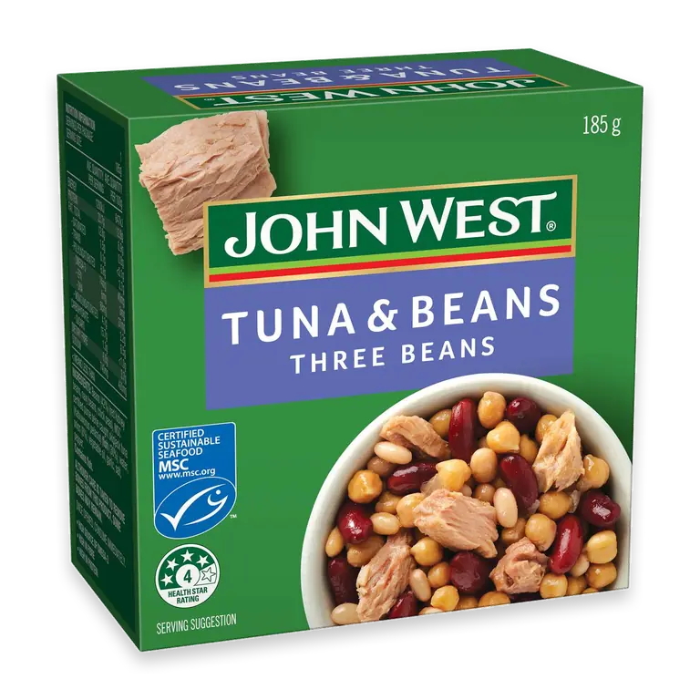 Tuna & Beans Three Beans Kidney Navy Beans & Chickpeas