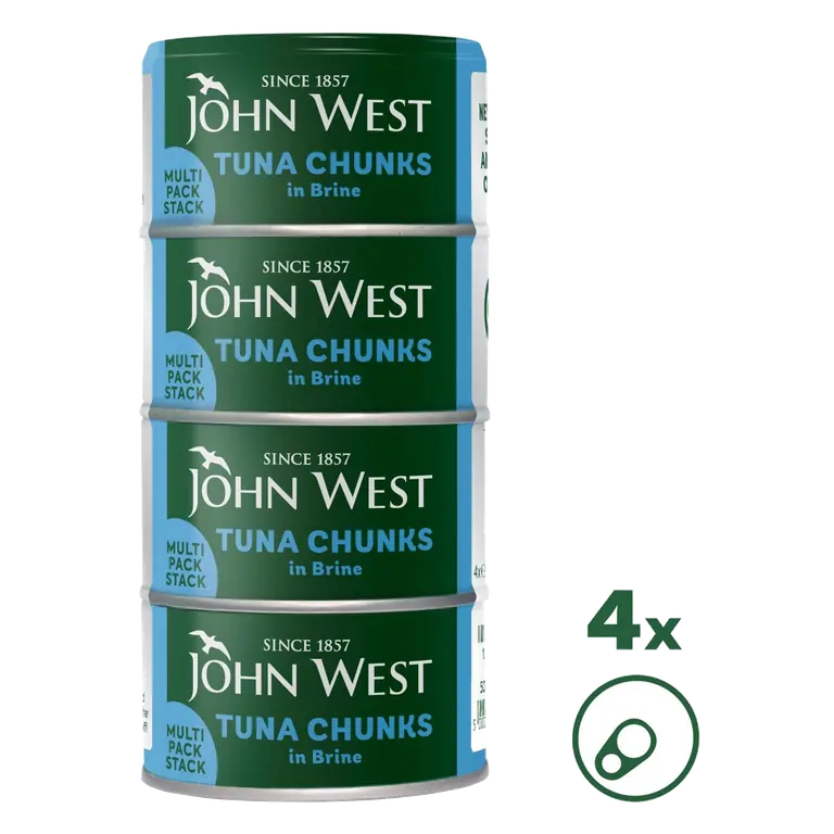 Tuna Chunks in Brine 4x125g (102g drained)