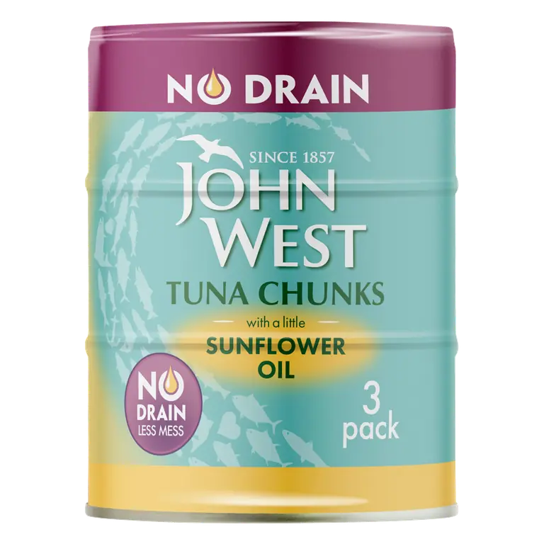 John West Tuna Chunks with a Little Sunflower Oil 3 x 100g
