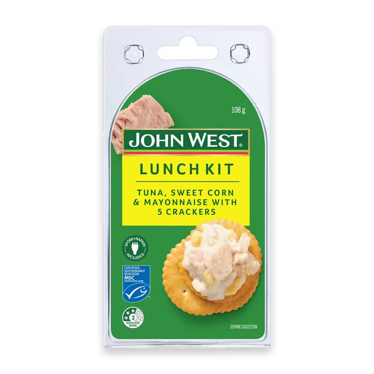 Tuna Sweetcorn & Mayonnaise With Crackers Lunch Kit