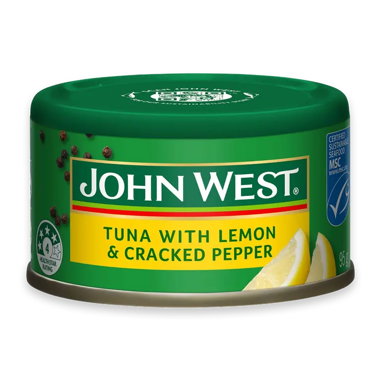 Tuna With Lemon & Cracked Pepper