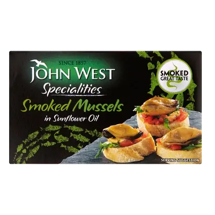 Wood Smoked Mussels in Sunflower Oil