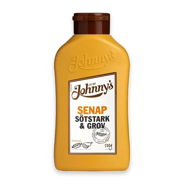 Senap Sötstark & grov 500g
