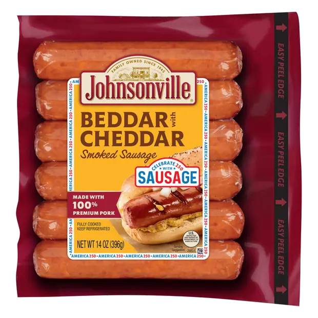 Beddar with Cheddar Smoked Sausage - 6 ct