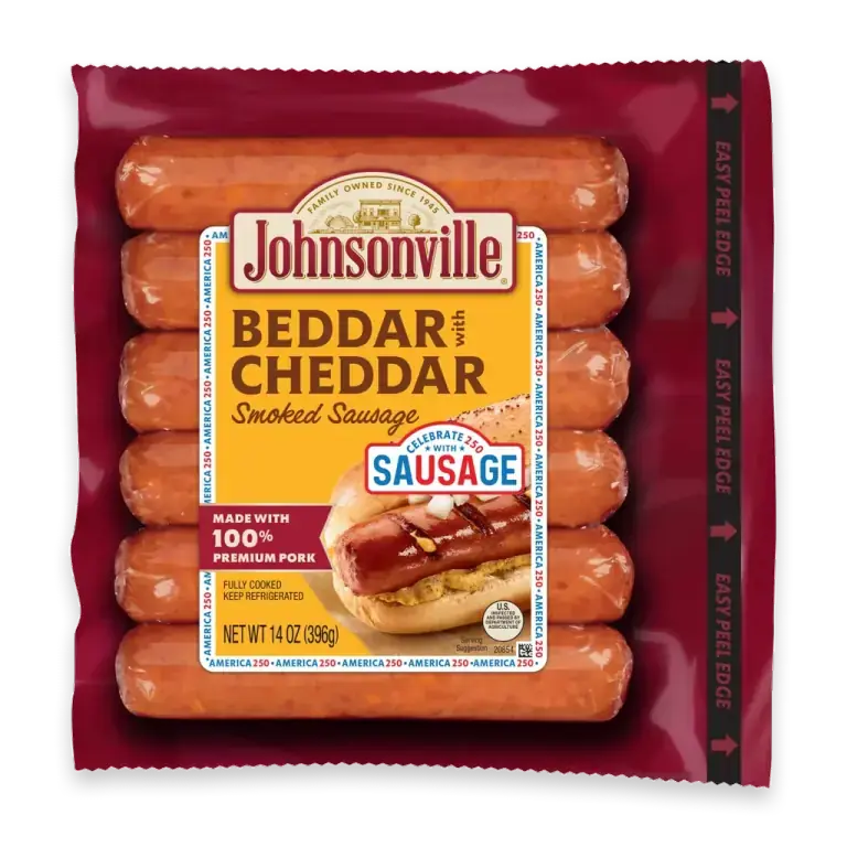 Beddar with Cheddar Smoked Sausage