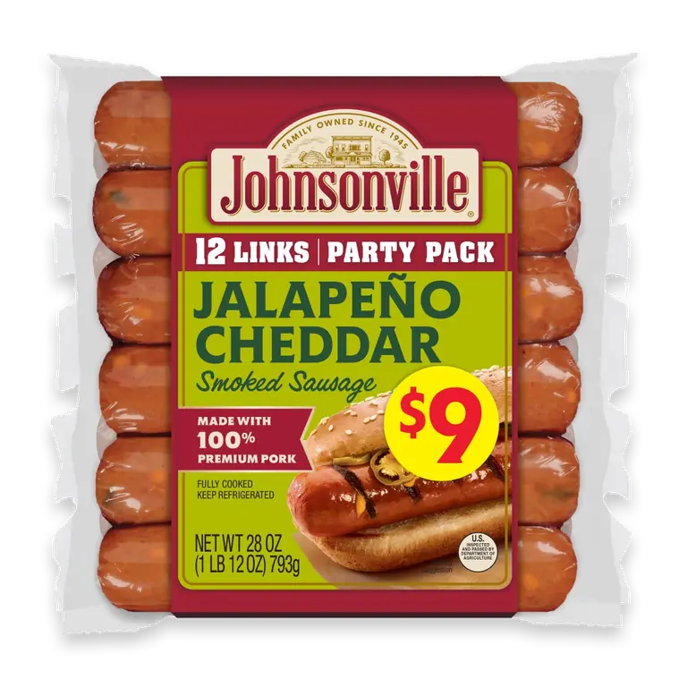 Jalapeno Cheddar Smoked Sausage Party Pack