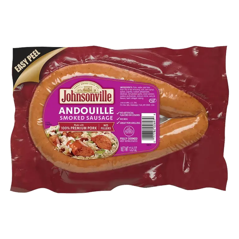 Johnsonville Pork Andouille Sausage Rope, 13.5oz