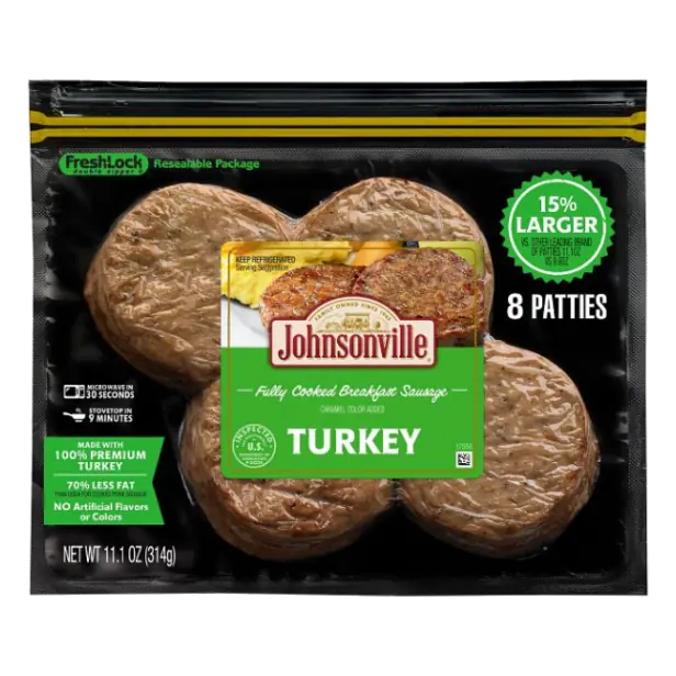 Turkey Fully Cooked Breakfast Sausage