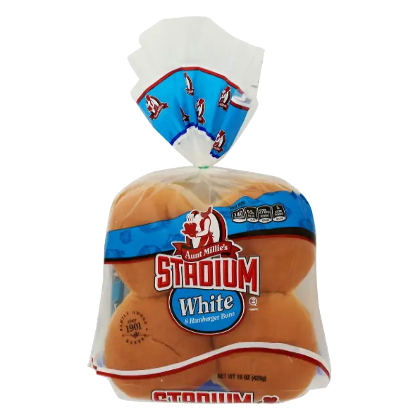 White Hamburger Buns