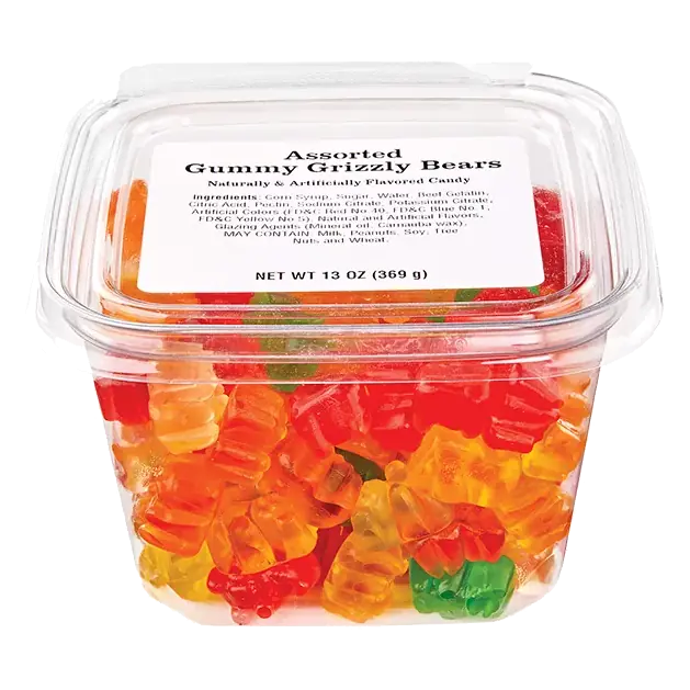 Assorted Gummy Grizzly Bears Tub