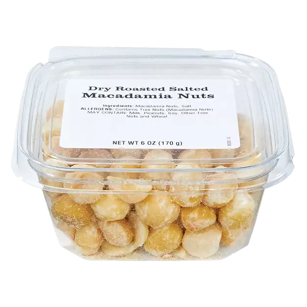 Dry Roasted Salted Macadamia Nuts Tub