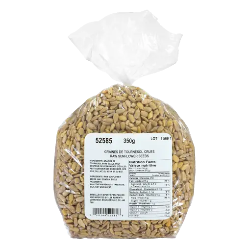 Johnvince Foods Sunflower Seeds Raw Hulled 350 g