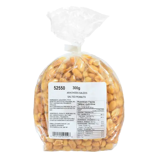 Johnvince Salted Peanuts Blanched Roasted 300 g