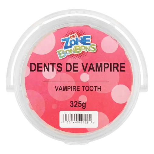 Les Aliments Johnvince Foods Candy Vampire Tooth 325 g